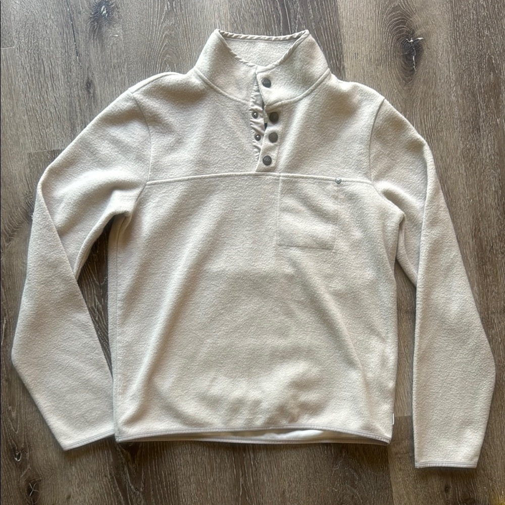 Vuori Cream Button-Up Jacket